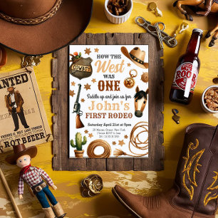 Cowboy Rodeo 1. Wie der Westen ein Geburtstag war Einladung