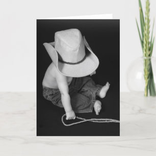 Cowboy-/Rodeo-Baby Karte