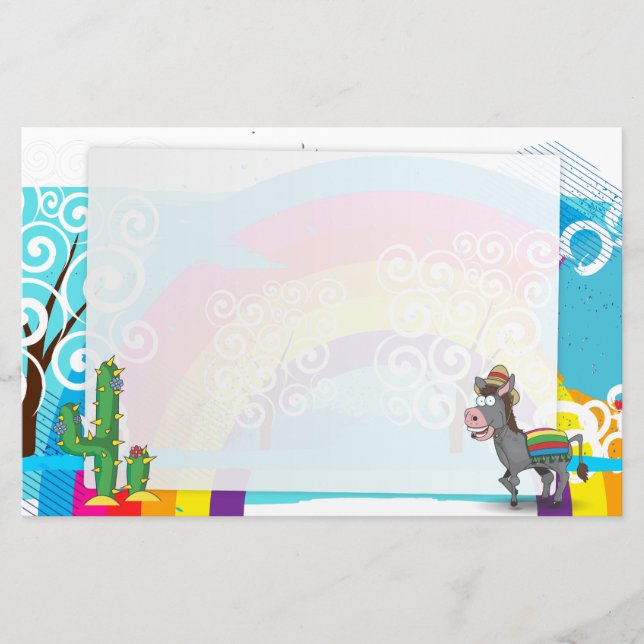 Cowboy Rodeo Pferd Briefpapier (Vorderseite)