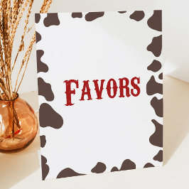 Cowboy Rodeo Western Gastgeschenke Table Sockelschild