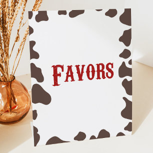 Cowboy Rodeo Western Gastgeschenke Table Sockelschild
