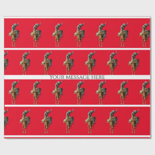 Cowboy Rodeo Western Stilpapier Geschenkpapier