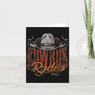 Cowboy Rodeo Western Texan Geschenk Country Bull R Karte