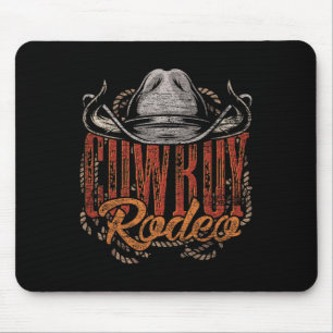 Cowboy Rodeo Western Texan Geschenk Country Bull R Mousepad