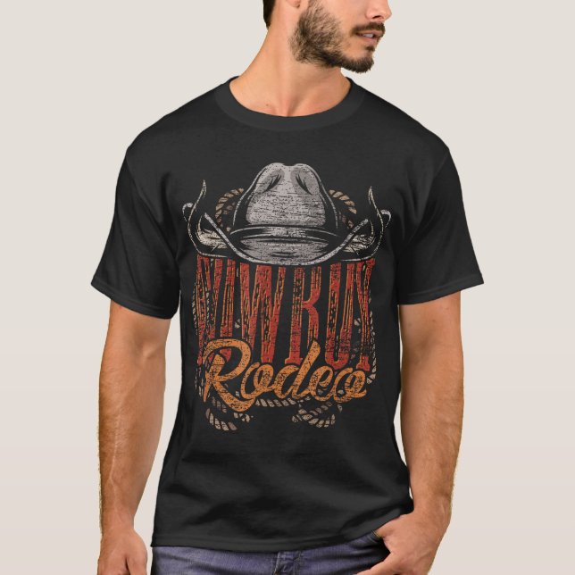 Cowboy Rodeo Western Texan Gift Country Bull T-Shirt (Vorderseite)