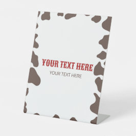 Cowboy Rodeo Western Wild West Custom Party Sockelschild