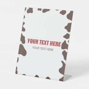 Cowboy Rodeo Western Wild West Custom Party Sockelschild