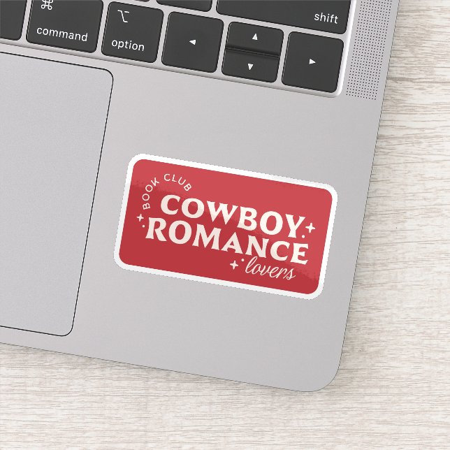 Cowboy Romantik Bücher ästhetisch Aufkleber (Detail)
