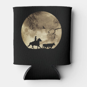 Cowboy-Roundup mit Vintagem Vollmond Dosenkühler