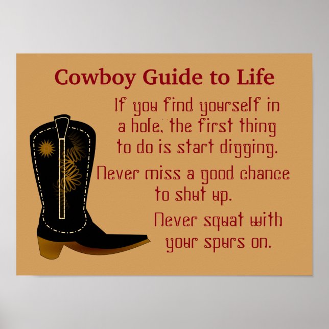 Cowboy Rules - Poster Art (Vorne)