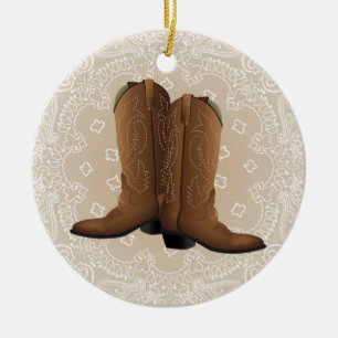 Cowboy runden oben! keramik ornament