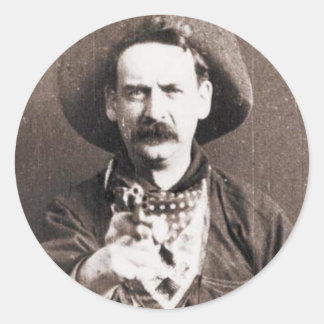 Cowboy Runder Aufkleber