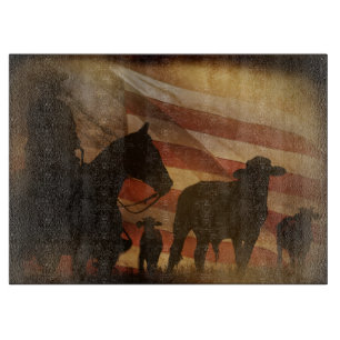 Cowboy Rustic Rodeo Schneidebrett