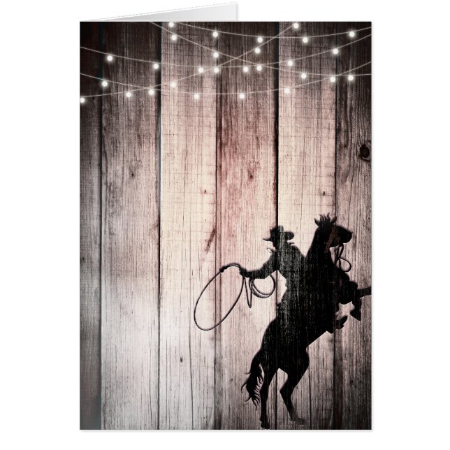 Cowboy Rustic Wood Barn Country Wild West (Vorne)