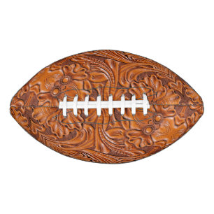 Cowboy Rustikaler Western mit handgefertigtem Lede Football