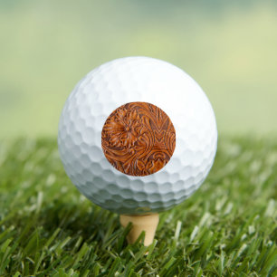 Cowboy Rustikaler Western mit handgefertigtem Lede Golfball