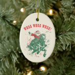 Cowboy Santa Claus Fun Western Rodeo Keramik Ornament<br><div class="desc">Cowboy Santa Claus Fun Western Rodeo Keramik</div>