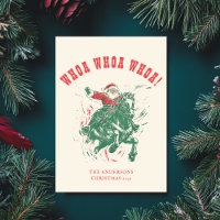 Cowboy Santa Claus Fun Western Rodeo Reiten Foto