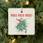 Cowboy Santa Claus Fun Western Rodeo Reiten Foto Keramikornament<br><div class="desc">Cowboy Santa Claus Fun Western Rodeo Horse Weihnachtsfeiertage Keramik Ornament mit individueller Fotovorlage auf der Rückseite.</div>
