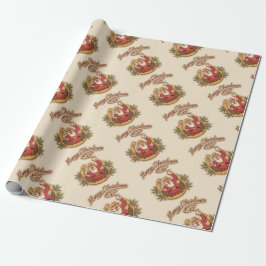 Cowboy Santa Claus Geschenkpapier