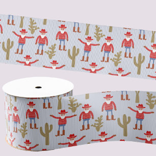 Cowboy Santa Claus Western Weihnachten Ripsband