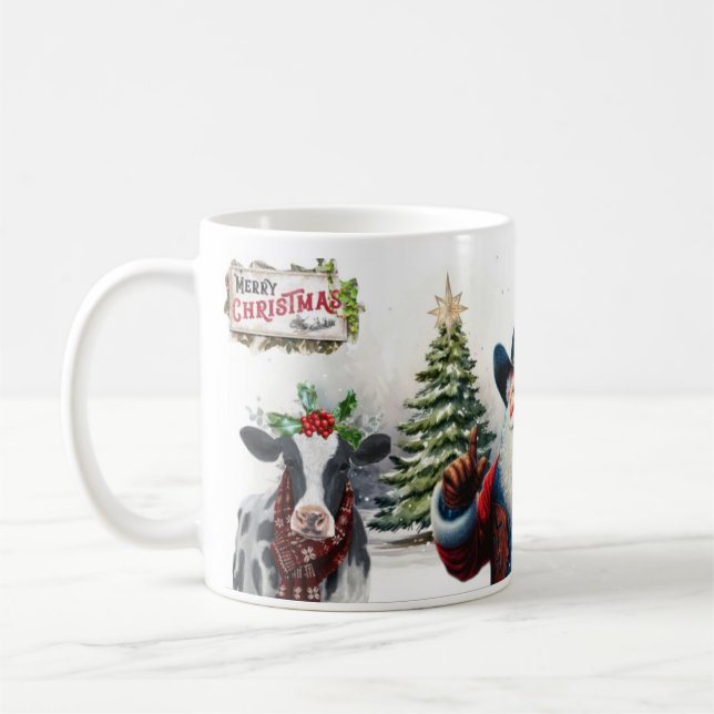 Cowboy Santa Kaffeetasse (Links)