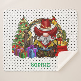 Cowboy Santa Sherpadecke