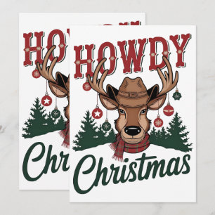 Cowboy-Santa-Western-Weihnachten-Rodeo-PNG-Design Feiertagskarte