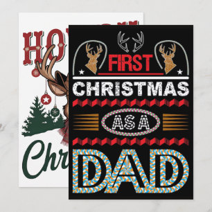 Cowboy-Santa-Western-Weihnachten-Rodeo-PNG-Design Feiertagskarte