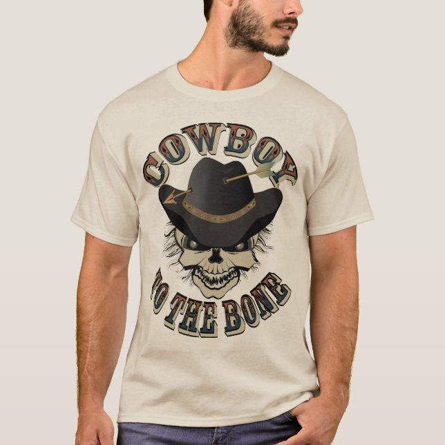 Cowboy-Schädel T-Shirt (Vorderseite)