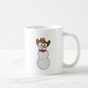 Cowboy-Schneemann mit rotem Bandana Tasse