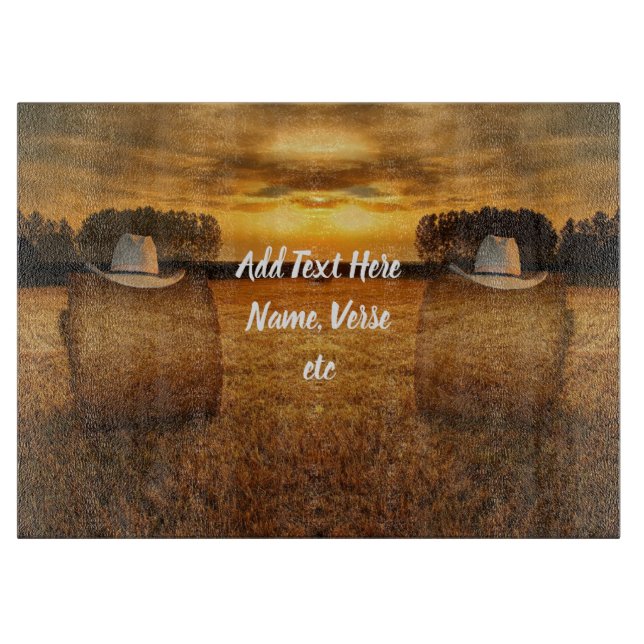 Cowboy Schneidebrett (Vorderseite)