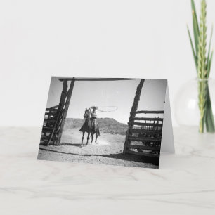 Cowboy-Seil Karte