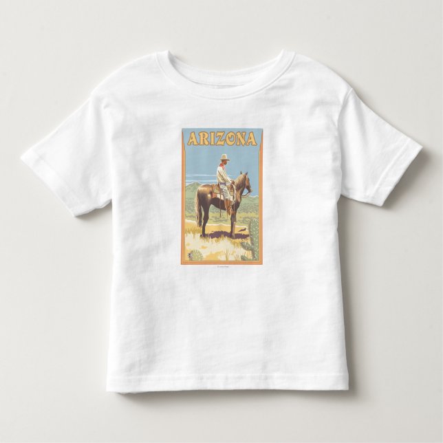 Cowboy (Seitenansicht)Arizona Kleinkind T-shirt (Vorderseite)