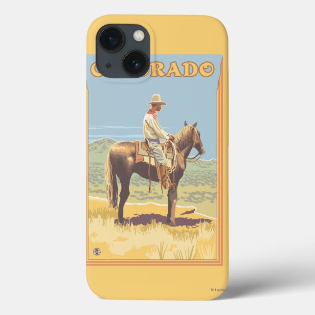 Cowboy (Seitenansicht) Colorado Case-Mate iPhone Hülle (Rückseite)