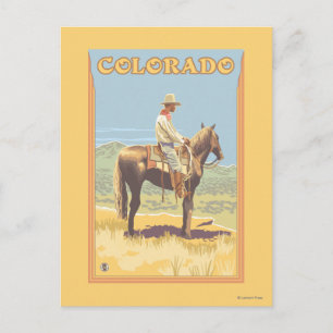 Cowboy (Seitenansicht)Colorado Postkarte