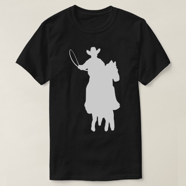 Cowboy Silhouette Cowboy Fanatic T-Shirt (Design vorne)