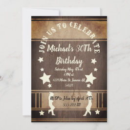 Cowboy-Silhouette Einladung