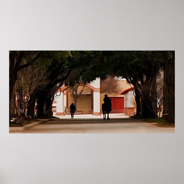 Cowboy Silohuette Poster (Vorne)