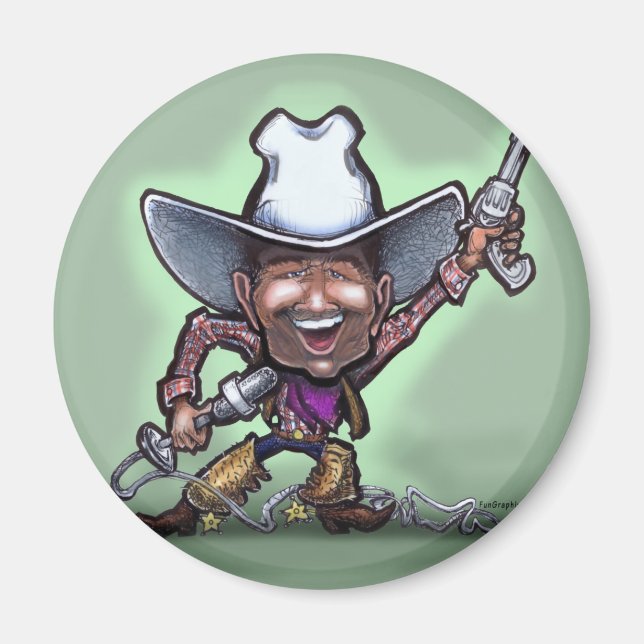 Cowboy singen magnet (Vorne)