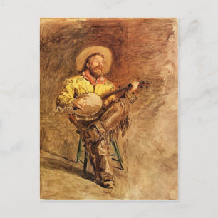 Cowboy Singing Postkarte