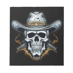 Cowboy Skeleton Notizblock