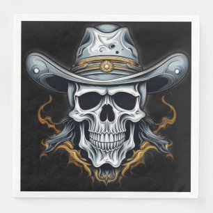 Cowboy Skeleton Serviette