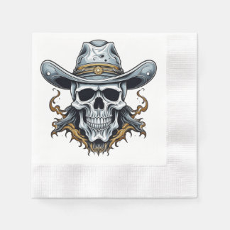 Cowboy Skeleton Serviette