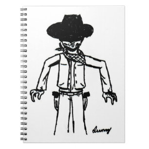 Cowboy-Sketch-Notebook Notizblock