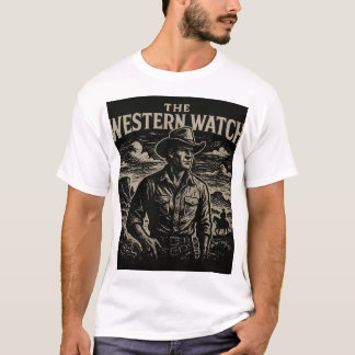 Cowboy-Skizze für Western T-Shirt