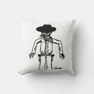 Cowboy-Skizzenkissen Kissen