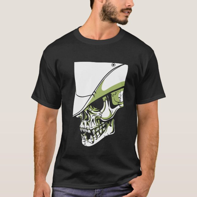 Cowboy Skull Artistics Cool Print on Demand T-Shirt (Vorderseite)