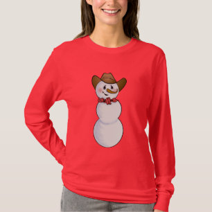 Cowboy Snowman mit Red Bandana T-Shirt