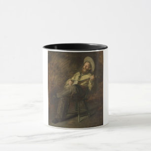 Cowboy spielt Banjo und singt Country Music Tasse